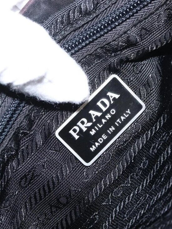 PRADA Backpack Nylon Black Silver main image 6
